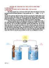 Chuyên đề Phản ứng oxy hóa khử và dòng điện